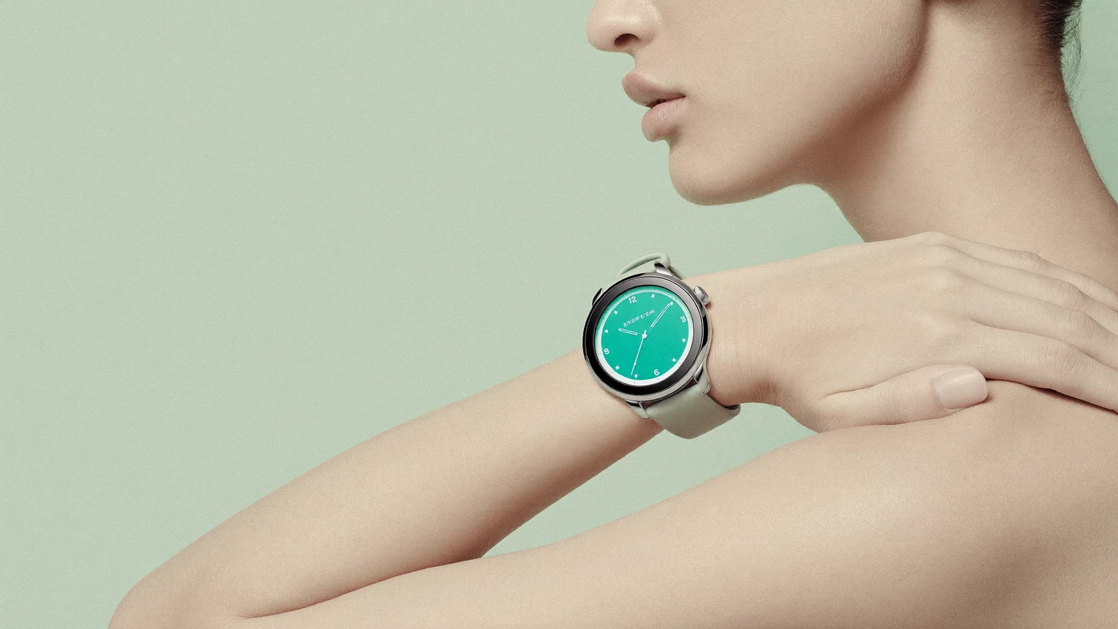 Wrist wearing the SafeZone wellness watch
